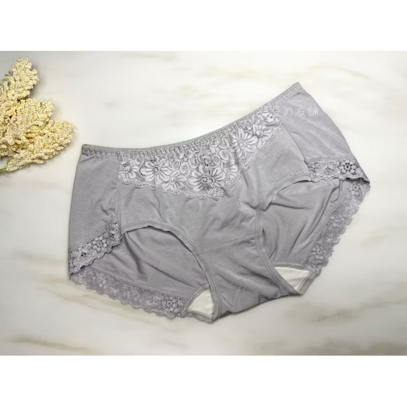 #68818 🇹🇼台灣監製 闆娘👍🏻推薦 天絲 莫代爾 蕾絲 蠶絲 親膚 棉 中腰 女生內褲 內褲-細節圖6