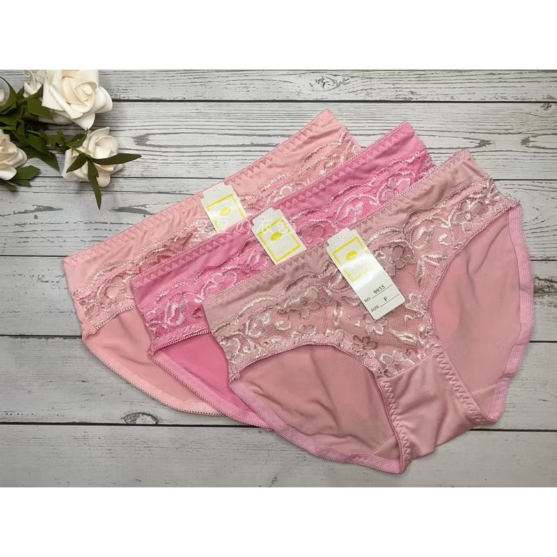 #9935 F尺碼 超舒適 牛奶絲 蕾絲 性感 透氣 中腰 女生內褲 女內褲 內褲-細節圖2
