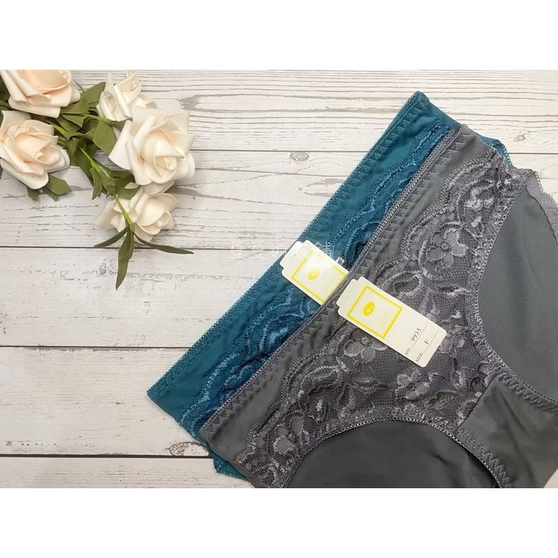 #9935 F尺碼 超舒適 牛奶絲 蕾絲 性感 透氣 中腰 女生內褲 女內褲 內褲-細節圖3