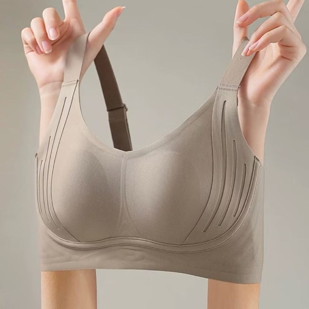 兔耳朵罩杯 背扣 寬肩帶 無鋼圈內衣 無痕內衣 無痕 兔耳朵杯 乳膠內衣 內衣 舒芙蕾-細節圖6