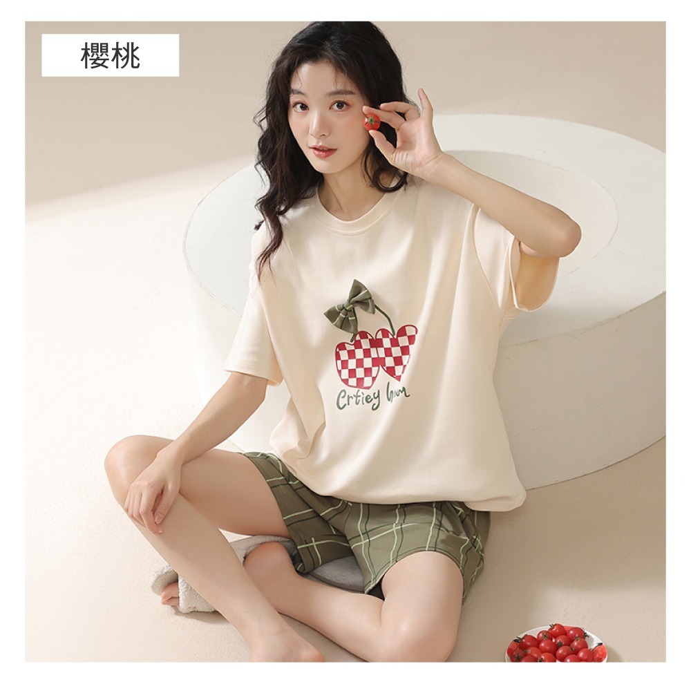 優美柔感可外穿短袖居家睡衣-4色可選-規格圖11