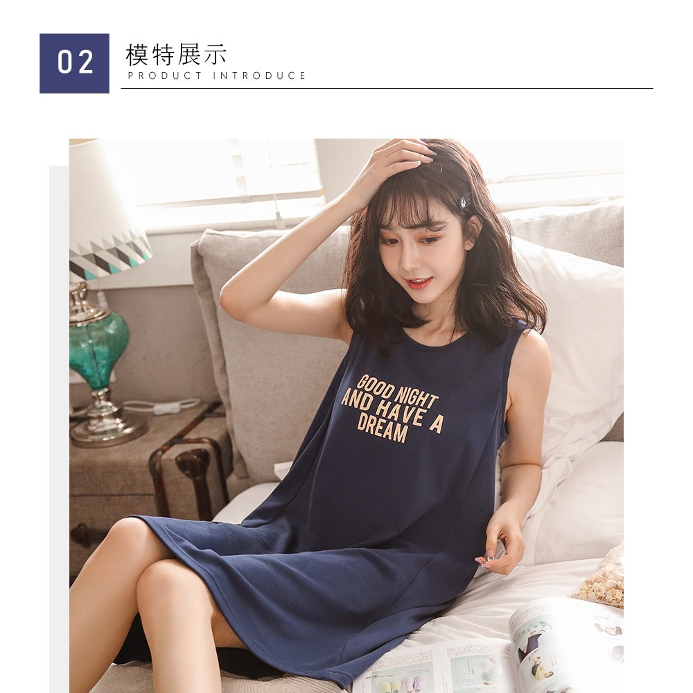 甜度美感附胸墊無袖居家裙-2色可選-規格圖11