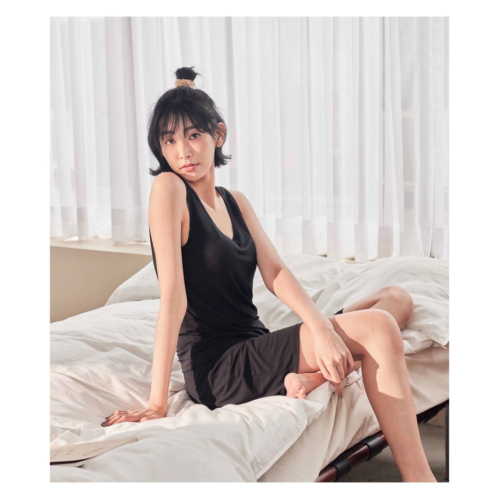 莫代爾Bra背心短褲套裝-3色可選-細節圖9