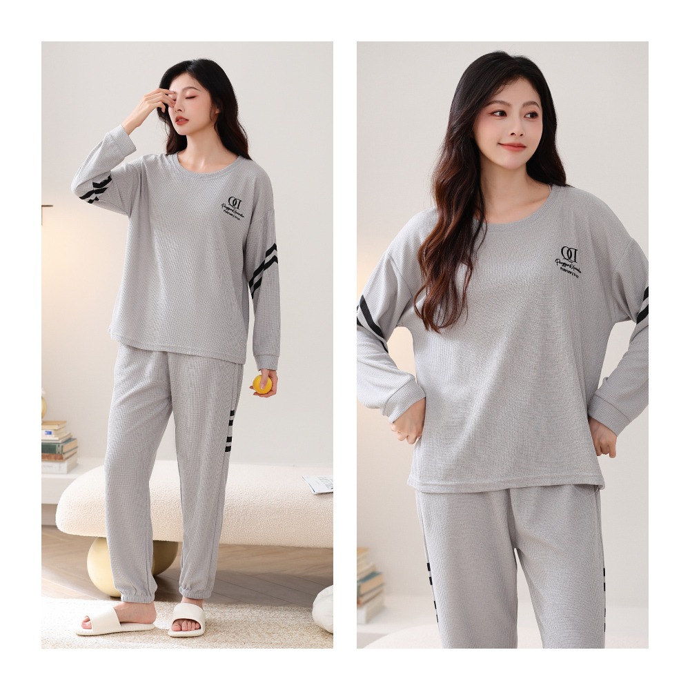 萌萌小熊華夫格居家睡衣-7色可選-細節圖7