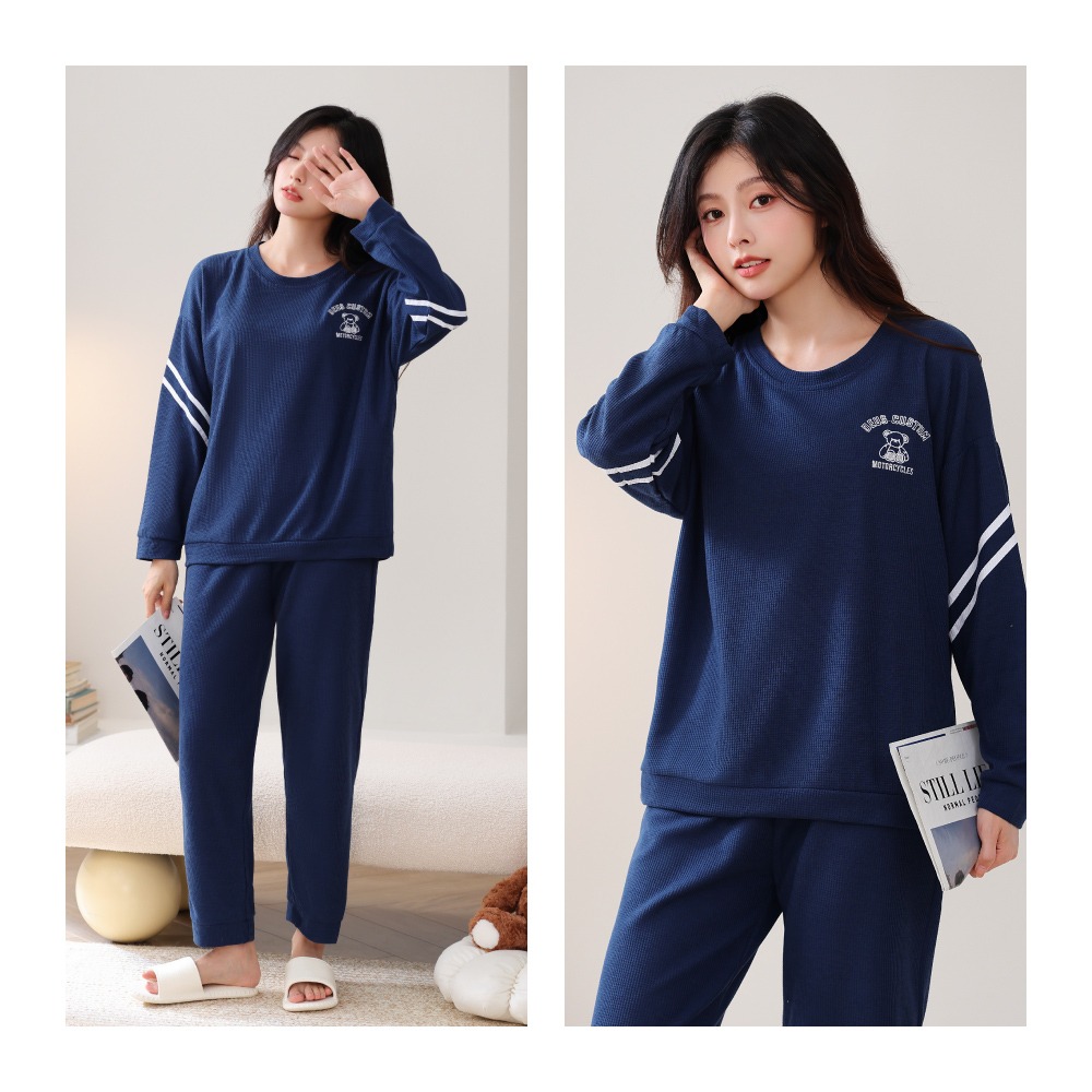 萌萌小熊華夫格居家睡衣-7色可選-細節圖9