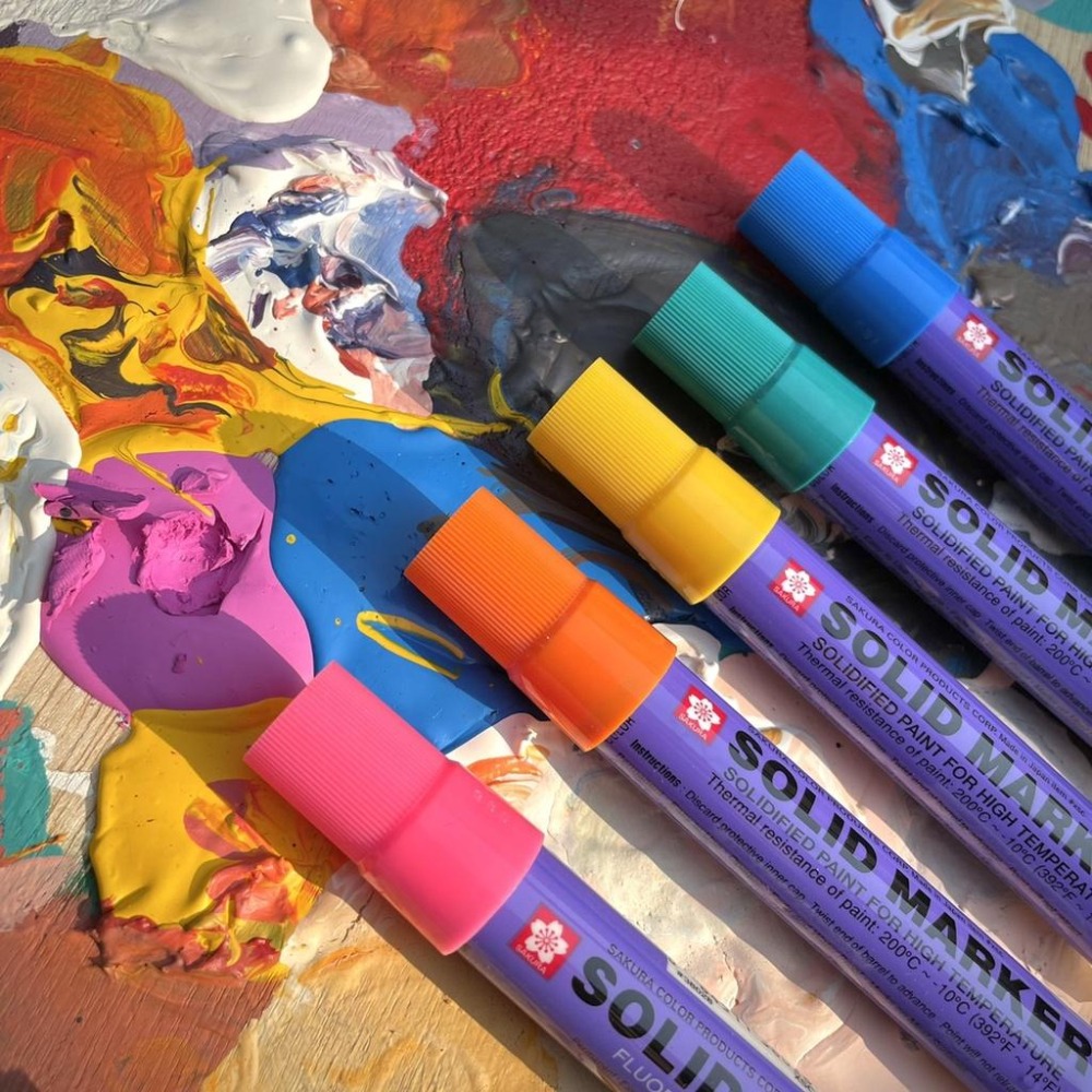櫻花牌 9色Sakura xsc solid paint marker 耐高溫櫻花 工業蠟筆 固體漆筆-細節圖2