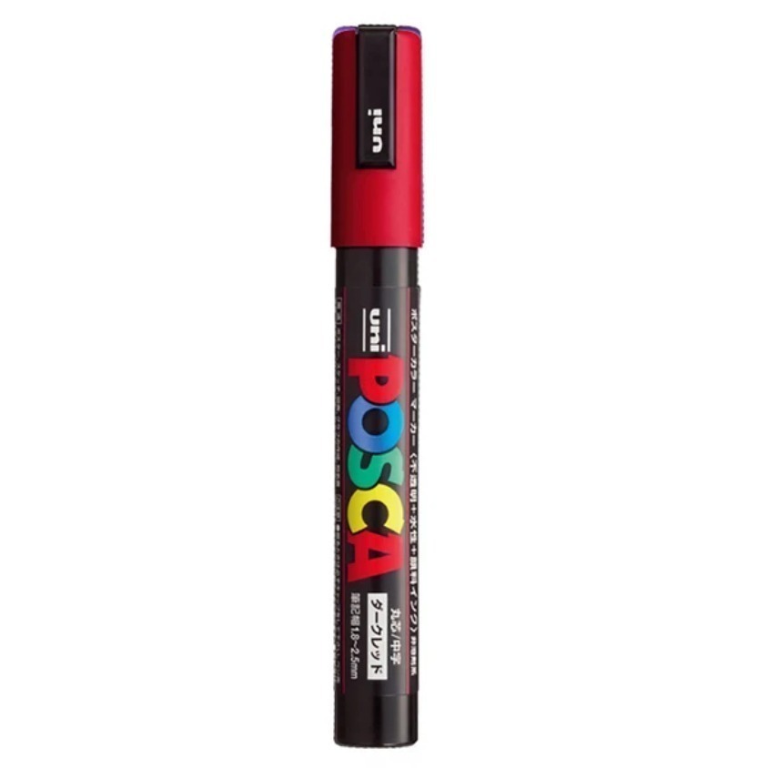 漆島 台灣塗鴉 54色蝦皮最齊全 三菱 UNI Posca PC-5M水性高覆蓋馬克筆-規格圖5