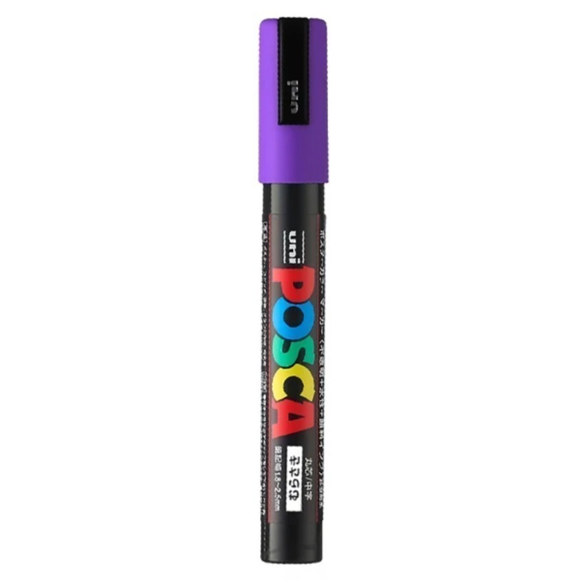 漆島 台灣塗鴉 54色蝦皮最齊全 三菱 UNI Posca PC-5M水性高覆蓋馬克筆-規格圖5