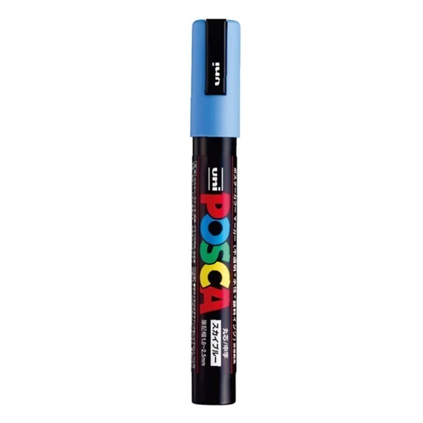 漆島 台灣塗鴉 54色蝦皮最齊全 三菱 UNI Posca PC-5M水性高覆蓋馬克筆-規格圖5
