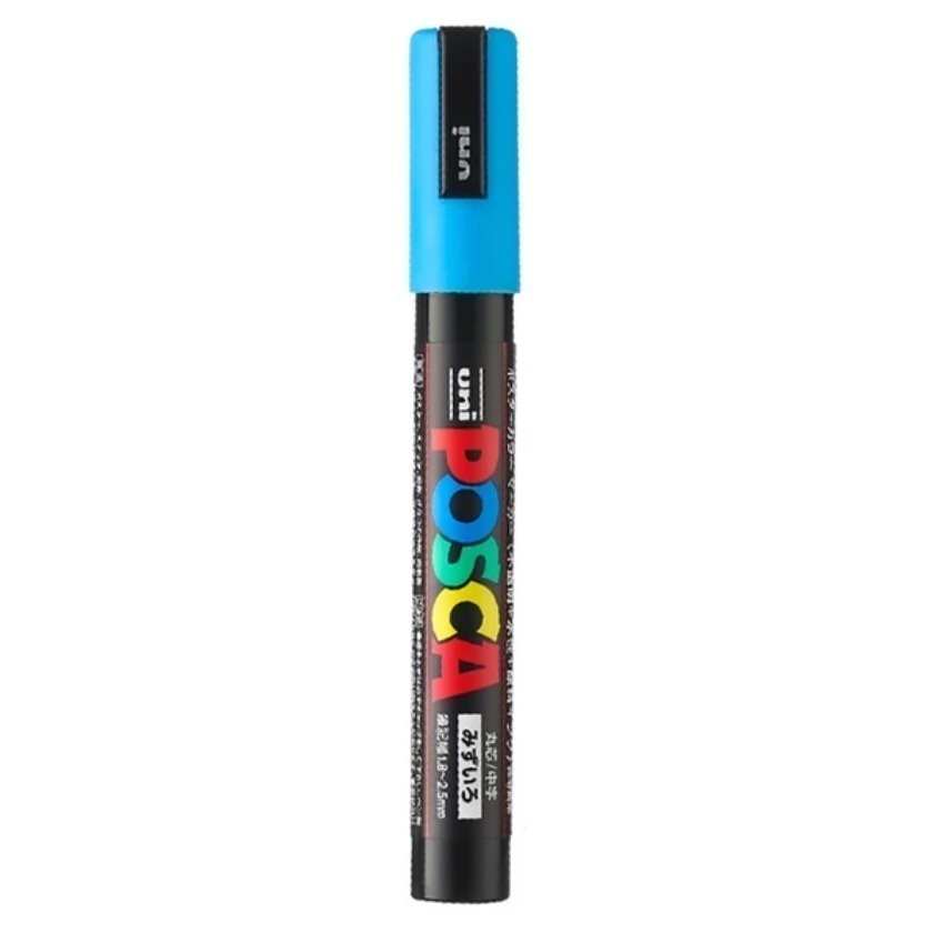 漆島 台灣塗鴉 54色蝦皮最齊全 三菱 UNI Posca PC-5M水性高覆蓋馬克筆-規格圖5