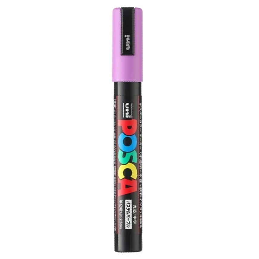 漆島 台灣塗鴉 54色蝦皮最齊全 三菱 UNI Posca PC-5M水性高覆蓋馬克筆-規格圖5