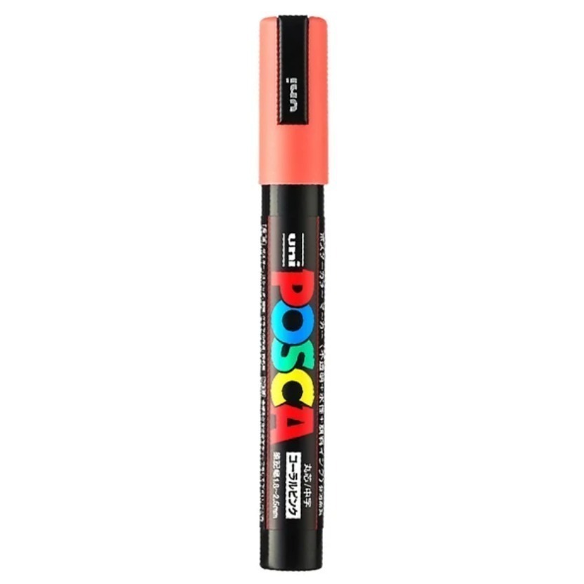 漆島 台灣塗鴉 54色蝦皮最齊全 三菱 UNI Posca PC-5M水性高覆蓋馬克筆-規格圖5