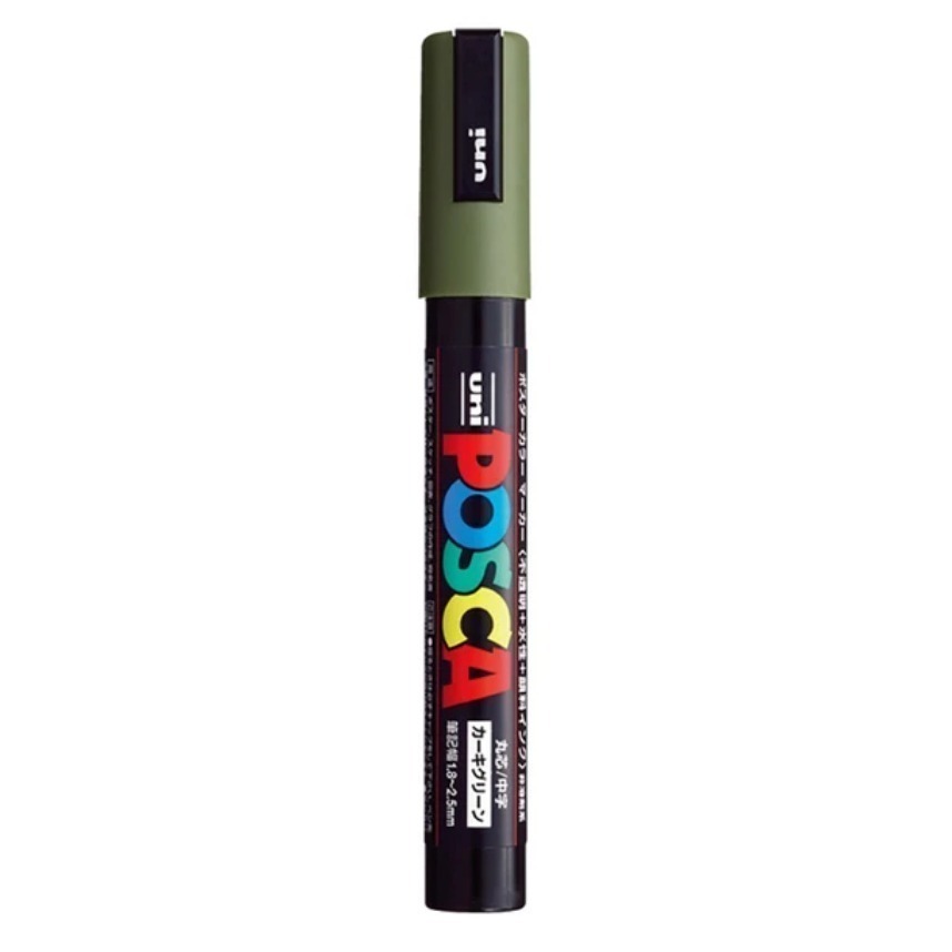漆島 台灣塗鴉 54色蝦皮最齊全 三菱 UNI Posca PC-5M水性高覆蓋馬克筆-規格圖5