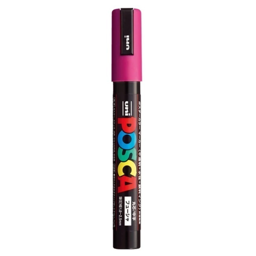 漆島 台灣塗鴉 54色蝦皮最齊全 三菱 UNI Posca PC-5M水性高覆蓋馬克筆-規格圖5