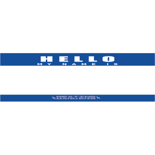 【漆島】(現貨)Beating Markers 「Hello my name is」簽名長長貼紙組 50 張 簽名貼紙-規格圖3