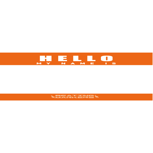 【漆島】(現貨)Beating Markers 「Hello my name is」簽名長長貼紙組 50 張 簽名貼紙-規格圖3