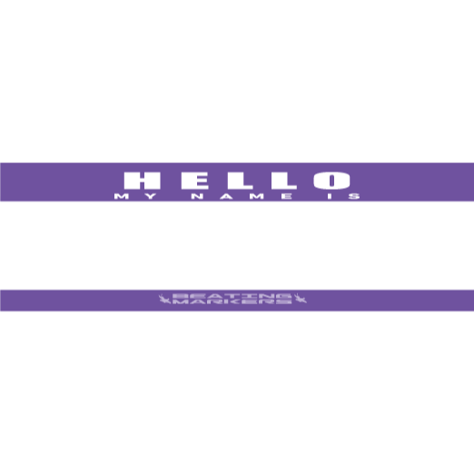 【漆島】(現貨)Beating Markers 「Hello my name is」簽名長長貼紙組 50 張 簽名貼紙-規格圖3