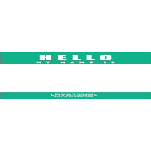 【漆島】(現貨)Beating Markers 「Hello my name is」簽名長長貼紙組 50 張 簽名貼紙-規格圖3
