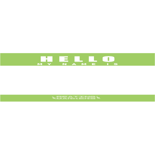 【漆島】(現貨)Beating Markers 「Hello my name is」簽名長長貼紙組 50 張 簽名貼紙-規格圖3