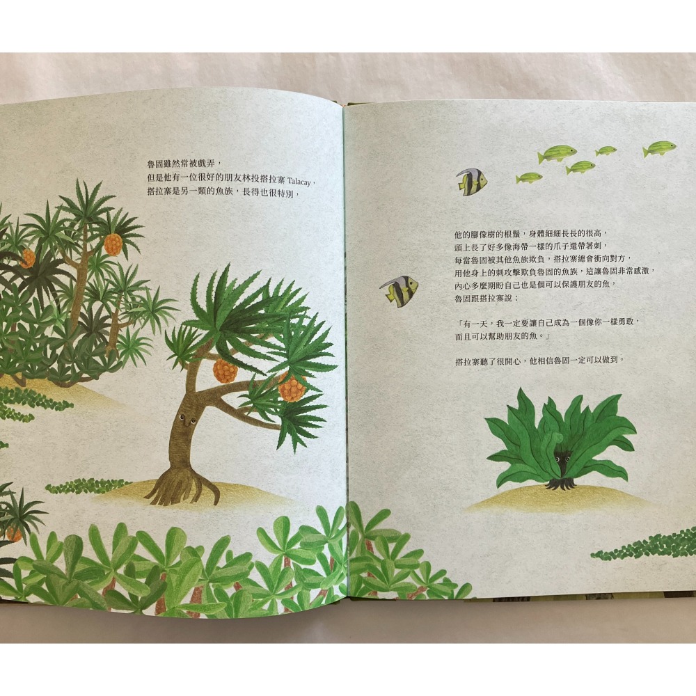 哲美系_系母作品 全新繪本《樹上的魚《Lokot 鳥巢蕨》》[三版/精裝] 桂春∙米雅 文 農業部林業及自然保育署-細節圖2