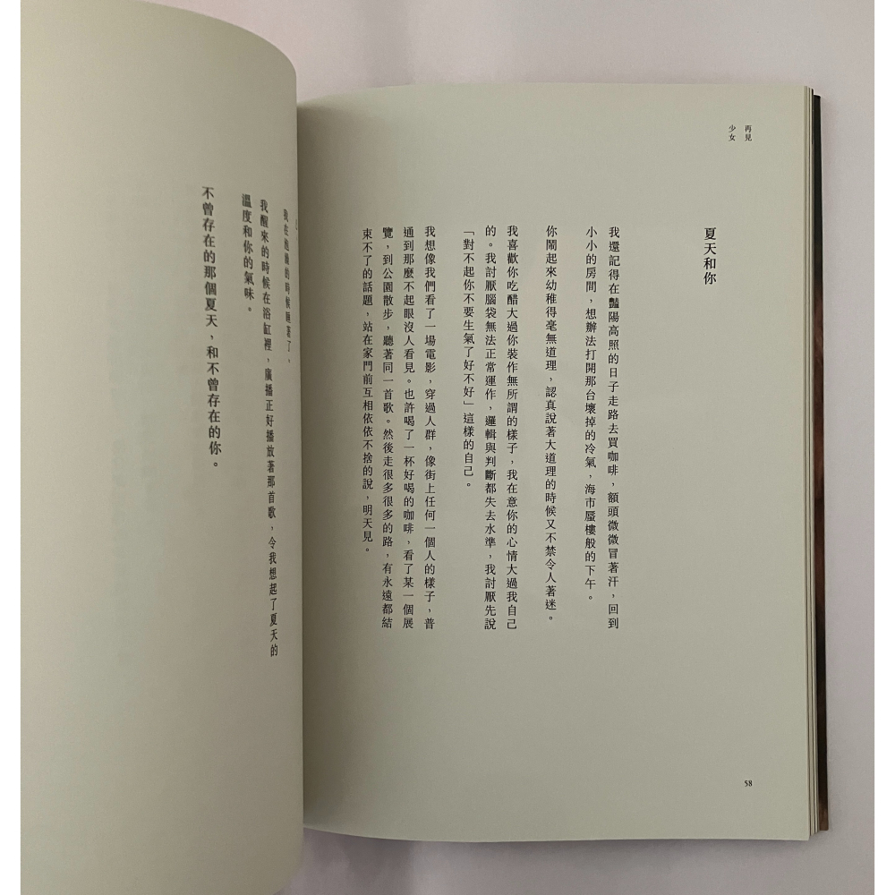 哲美系_《再見少女》但願我能喜歡愛上你的那個自己 柯佳嬿 著 重版文化整合事業-細節圖6