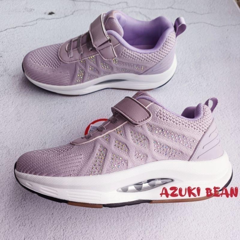 <紅豆是賣鞋的>2024紅螞蟻最新款、魔鬼氈水鑽休閒運動鞋、精緻水鑽結合特殊飛織久站不累運動鞋、水鑽氣墊休閒運動鞋-細節圖2