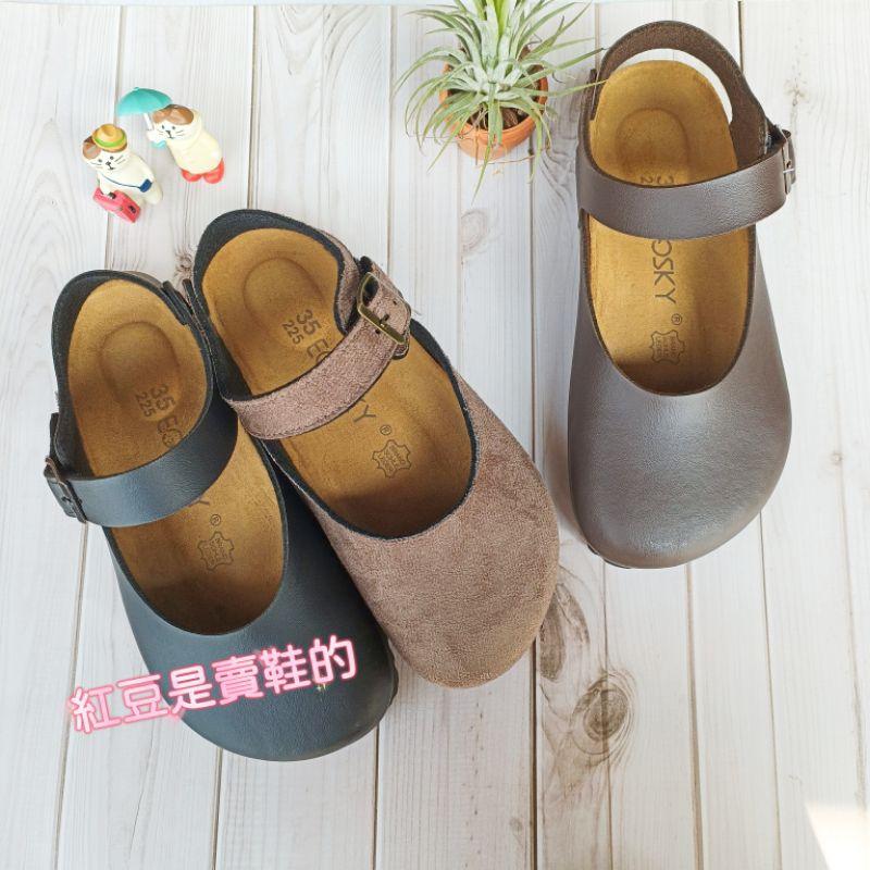 <紅豆是賣鞋的>超可愛魔鬼氈涼鞋、台灣手工製造娃娃涼鞋、寬楦百搭款涼鞋、中底💯牛皮涼鞋-細節圖3