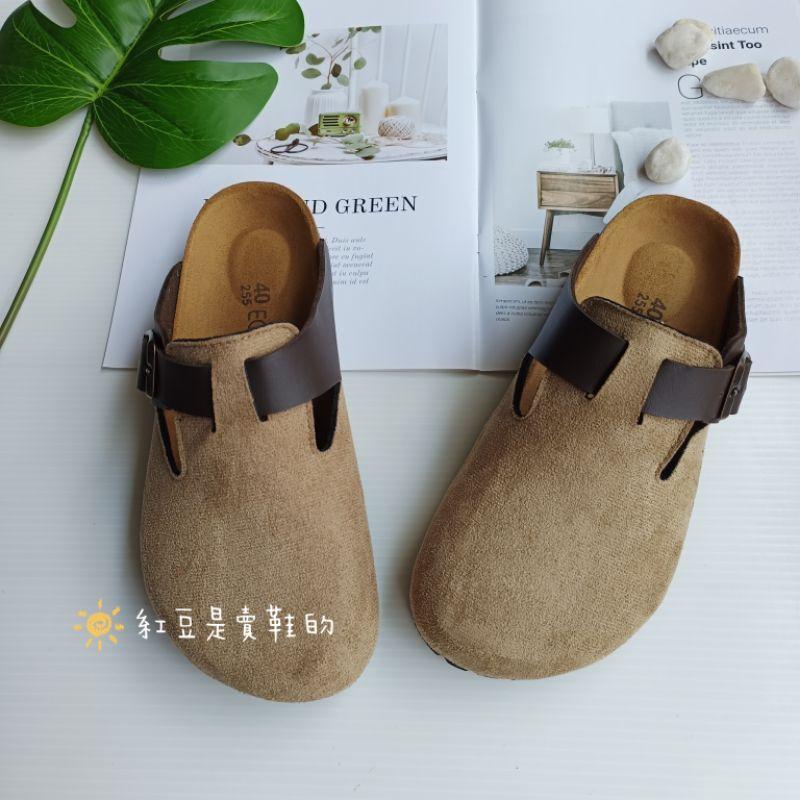 <紅豆是賣鞋的>👍超優質男款拼色前包後空鞋、拼色懶人鞋、雙色穆勒鞋🇹🇼台灣手工製造半包拖鞋、中底牛皮+舒軟墊拖鞋-細節圖2