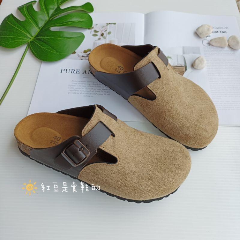 <紅豆是賣鞋的>👍超優質男款拼色前包後空鞋、拼色懶人鞋、雙色穆勒鞋🇹🇼台灣手工製造半包拖鞋、中底牛皮+舒軟墊拖鞋-細節圖4