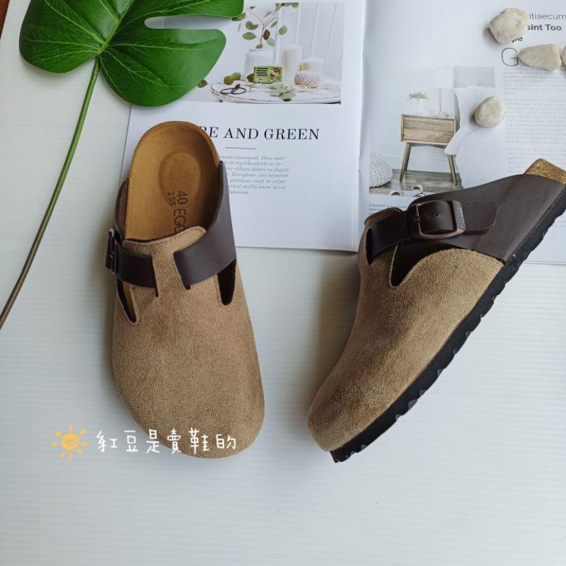 <紅豆是賣鞋的>👍超優質男款拼色前包後空鞋、拼色懶人鞋、雙色穆勒鞋🇹🇼台灣手工製造半包拖鞋、中底牛皮+舒軟墊拖鞋-細節圖5