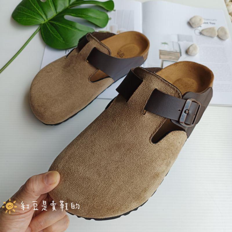 <紅豆是賣鞋的>👍超優質男款拼色前包後空鞋、拼色懶人鞋、雙色穆勒鞋🇹🇼台灣手工製造半包拖鞋、中底牛皮+舒軟墊拖鞋-細節圖6