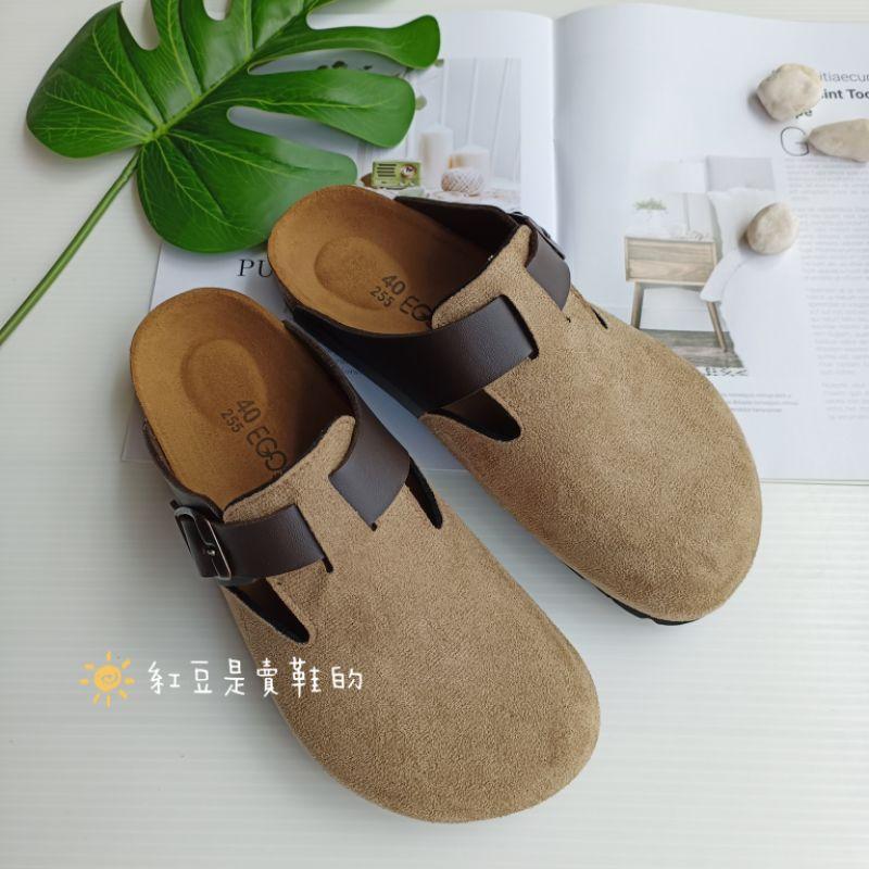 <紅豆是賣鞋的>👍超優質男款拼色前包後空鞋、拼色懶人鞋、雙色穆勒鞋🇹🇼台灣手工製造半包拖鞋、中底牛皮+舒軟墊拖鞋-細節圖7