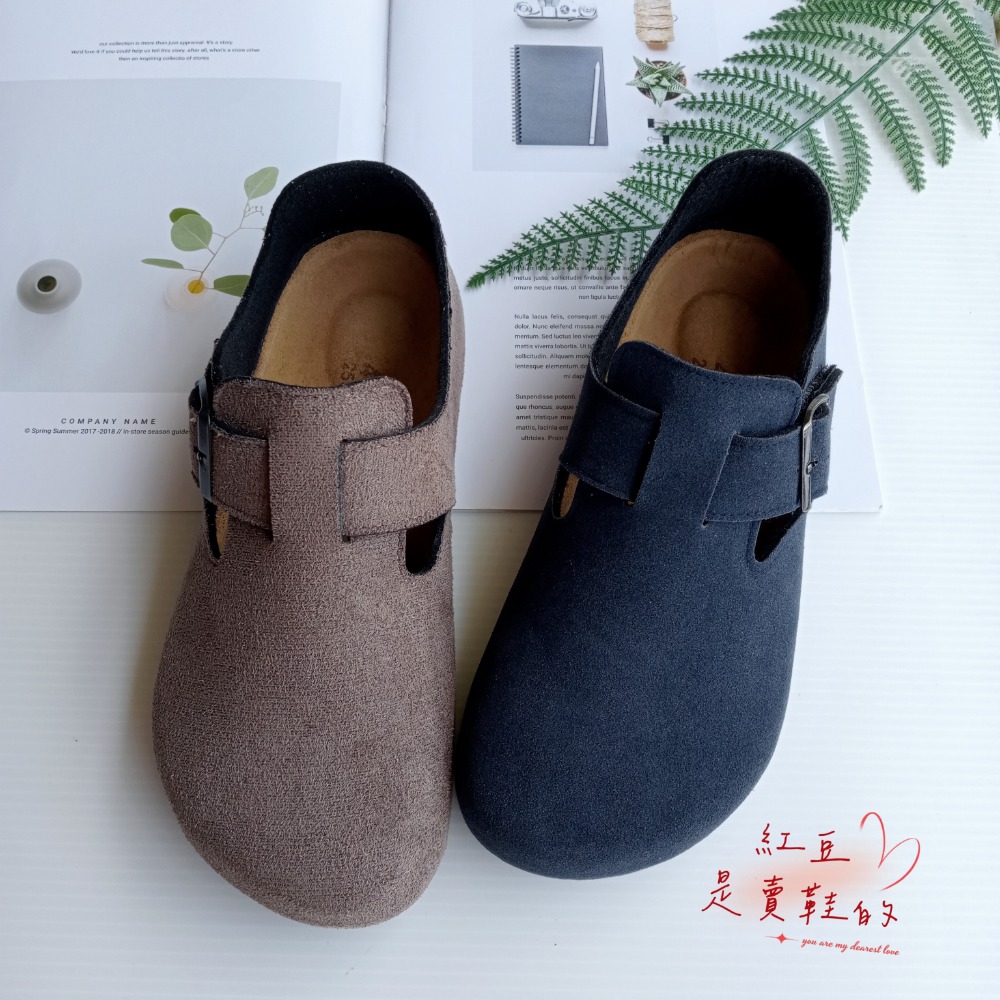 <紅豆是賣鞋的>💡新款男生全包休閒鞋、🇹🇼台灣手工製造魔鬼氈休閒鞋、中底牛皮+舒軟墊寛楦休閒鞋-細節圖2