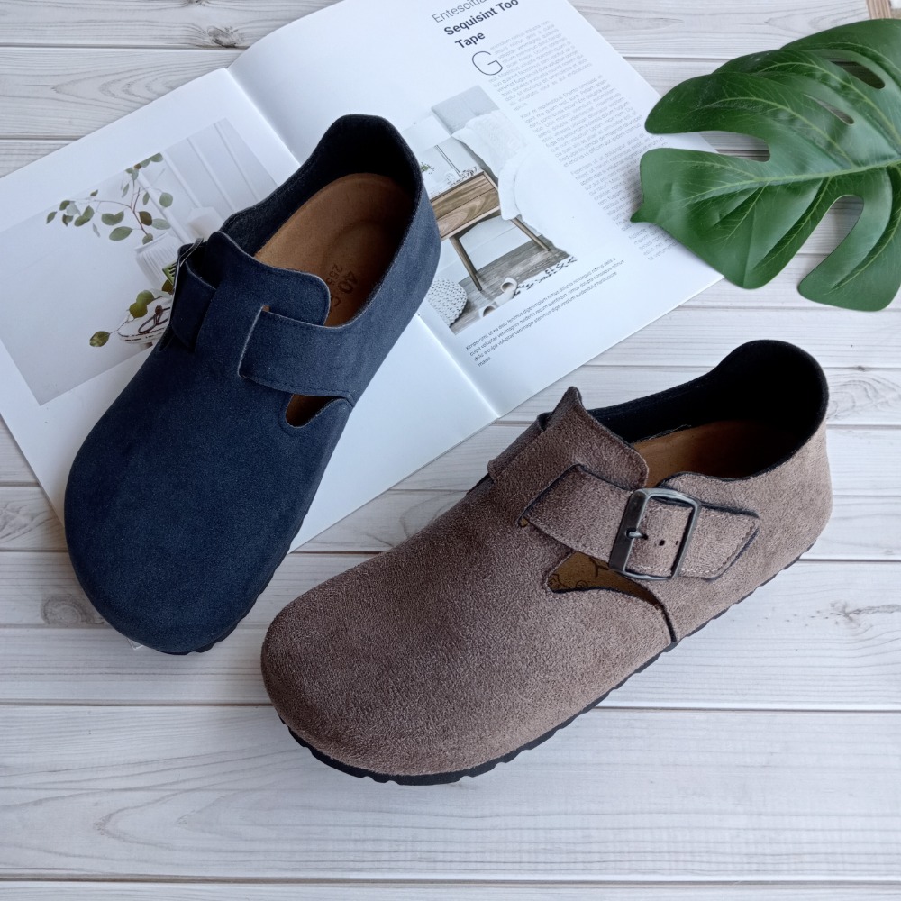 <紅豆是賣鞋的>💡新款男生全包休閒鞋、🇹🇼台灣手工製造魔鬼氈休閒鞋、中底牛皮+舒軟墊寛楦休閒鞋-細節圖4