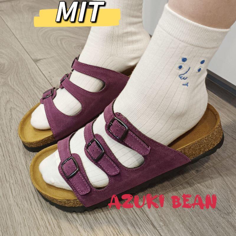 <紅豆是賣鞋的>✨女款台灣製造手工拖鞋新色上市、百搭款牛皮中底+舒軟墊👍、手工製造休閒拖鞋-細節圖5