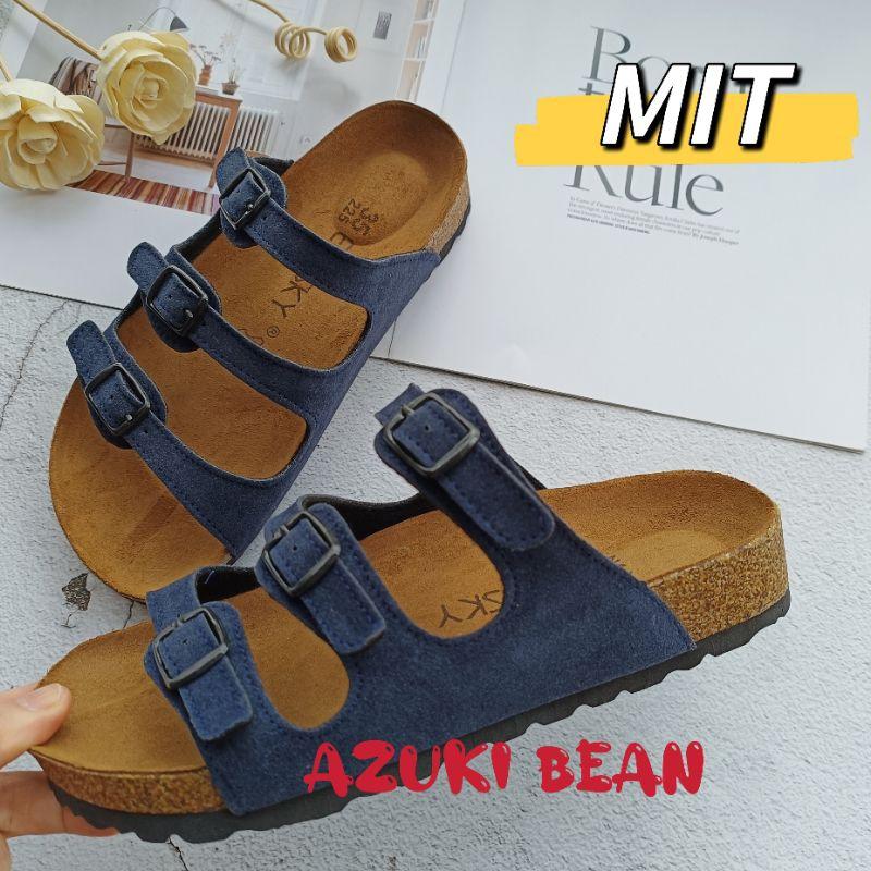 <紅豆是賣鞋的>✨女款台灣製造手工拖鞋新色上市、百搭款牛皮中底+舒軟墊👍、手工製造休閒拖鞋-細節圖6