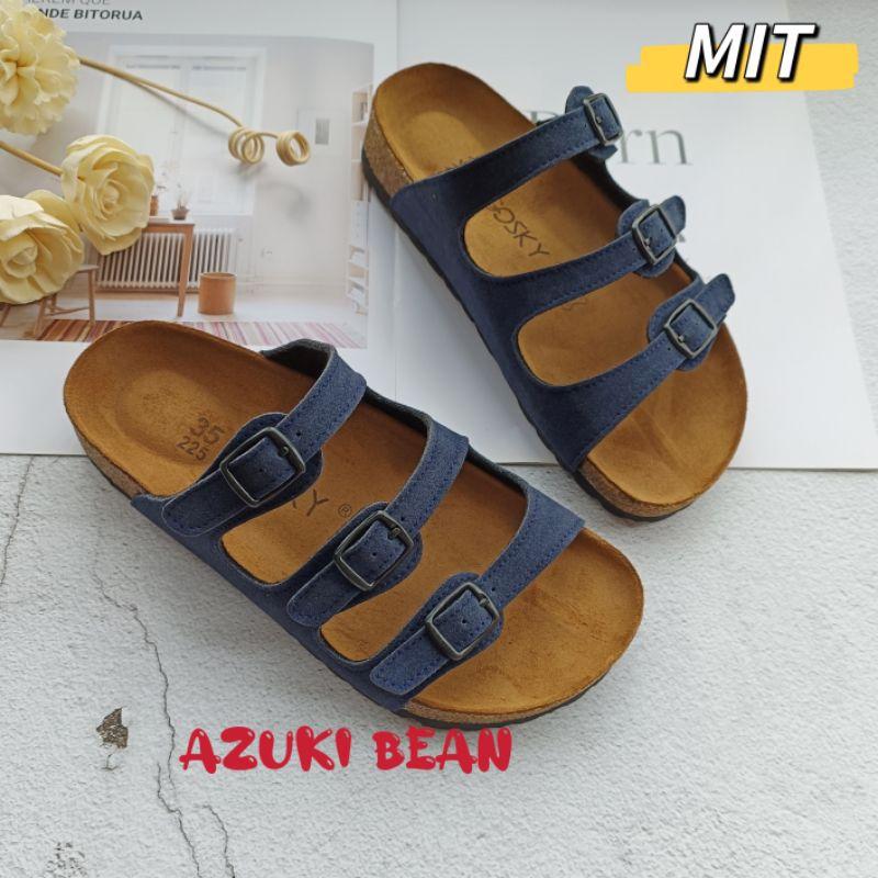 <紅豆是賣鞋的>✨女款台灣製造手工拖鞋新色上市、百搭款牛皮中底+舒軟墊👍、手工製造休閒拖鞋-細節圖8