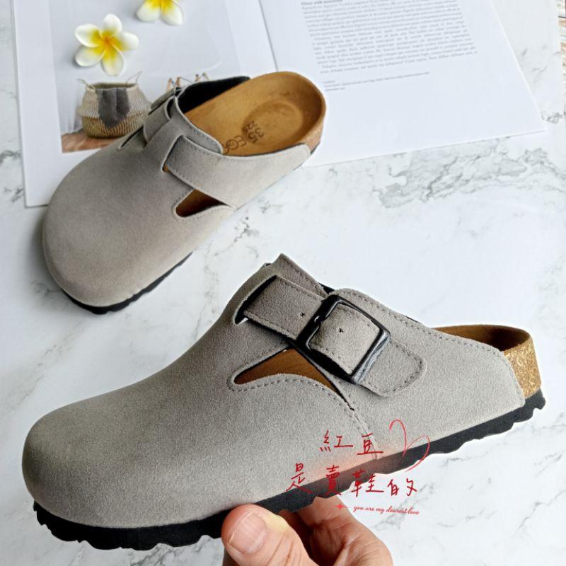 <紅豆是賣鞋的>📢女生款超好看新色、前包後空懶人鞋上架、🔥台灣手工製作穆勒鞋、中底的牛皮+專利舒軟墊、超優質的懶人鞋-細節圖2