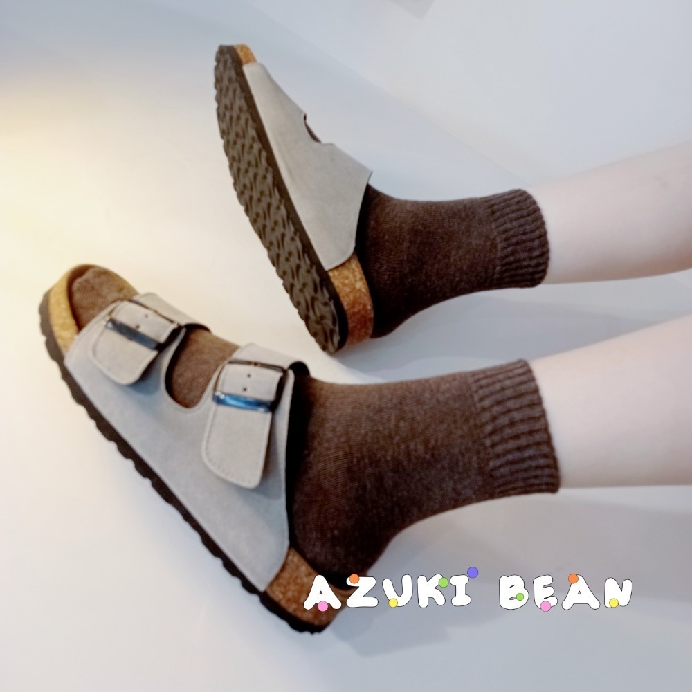 <紅豆是賣鞋的>🔥🔥🔥男生款灰色雙扣拖鞋、台灣手工製造優質拖鞋、百搭款拖鞋、中底牛皮+專利舒軟墊好穿拖鞋-細節圖2