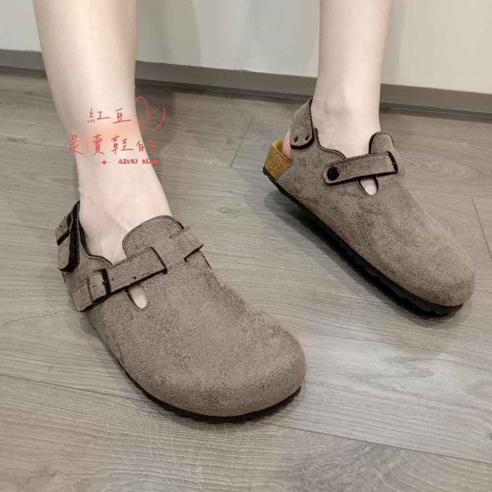 <紅豆是賣鞋的>新款男生前包後空涼鞋、特別訂製款涼鞋、魔鬼氈款涼鞋、百搭款涼鞋、中底牛皮+舒軟墊-細節圖2