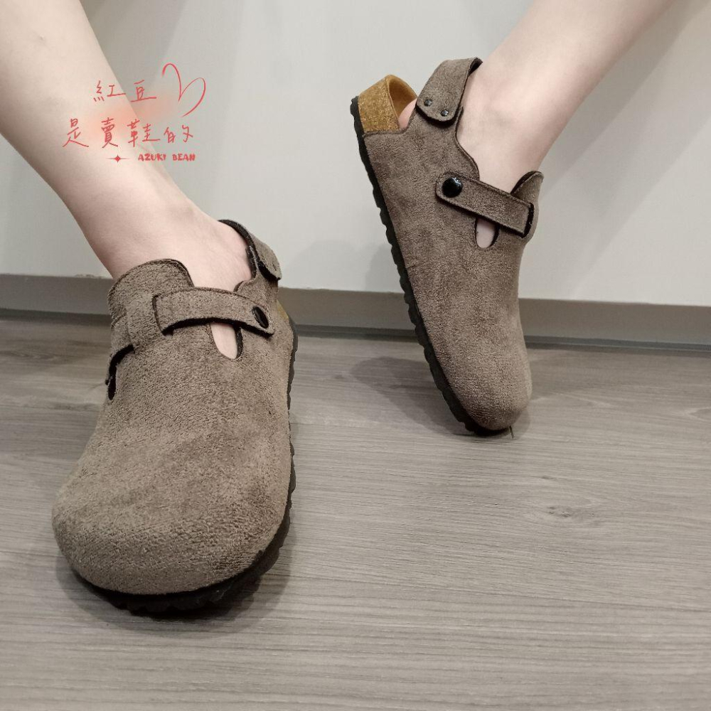 <紅豆是賣鞋的>新款男生前包後空涼鞋、特別訂製款涼鞋、魔鬼氈款涼鞋、百搭款涼鞋、中底牛皮+舒軟墊-細節圖3