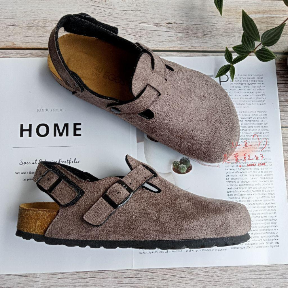 <紅豆是賣鞋的>新款男生前包後空涼鞋、特別訂製款涼鞋、魔鬼氈款涼鞋、百搭款涼鞋、中底牛皮+舒軟墊-細節圖4