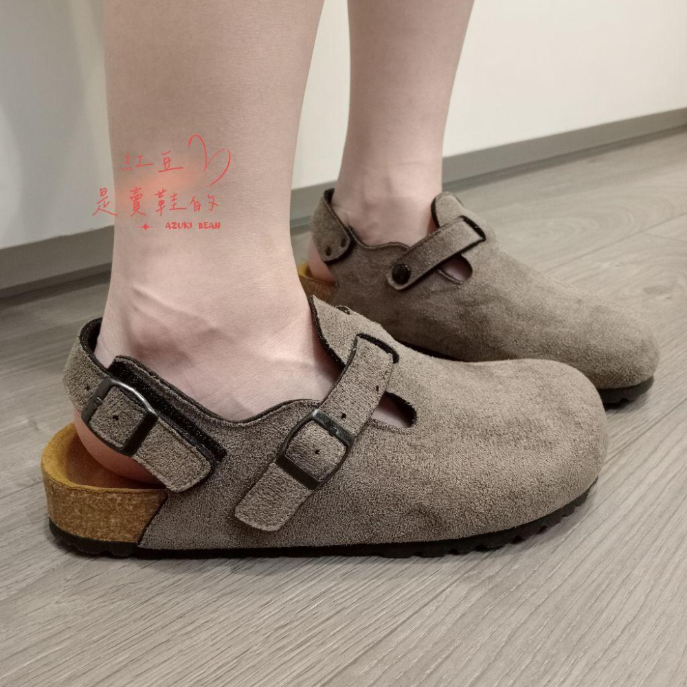 <紅豆是賣鞋的>新款男生前包後空涼鞋、特別訂製款涼鞋、魔鬼氈款涼鞋、百搭款涼鞋、中底牛皮+舒軟墊-細節圖7