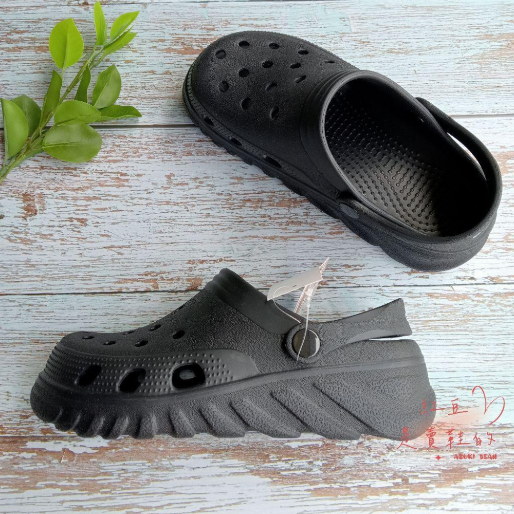 <紅豆是賣鞋的>🇹🇼台灣製造厚底防滑洞洞鞋、arriba踩屎鞋透氣一鞋兩穿、快速瀝乾懶人鞋、出遊玩水久站不累、輕質百搭-細節圖4