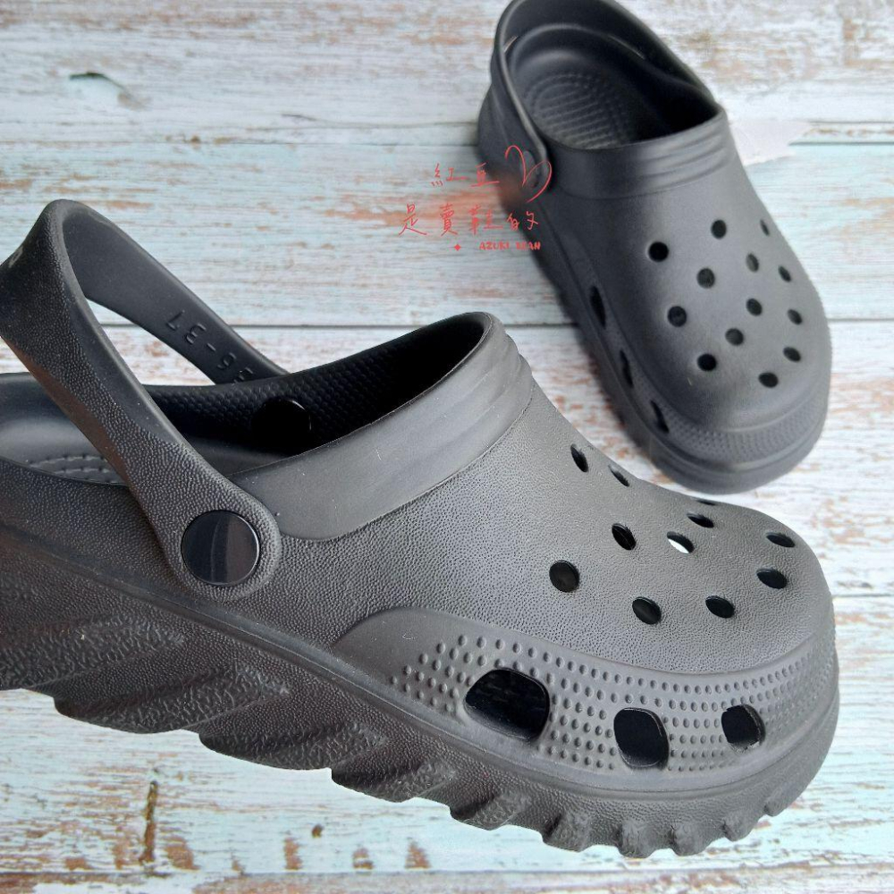 <紅豆是賣鞋的>🇹🇼台灣製造厚底防滑洞洞鞋、arriba踩屎鞋透氣一鞋兩穿、快速瀝乾懶人鞋、出遊玩水久站不累、輕質百搭-細節圖6