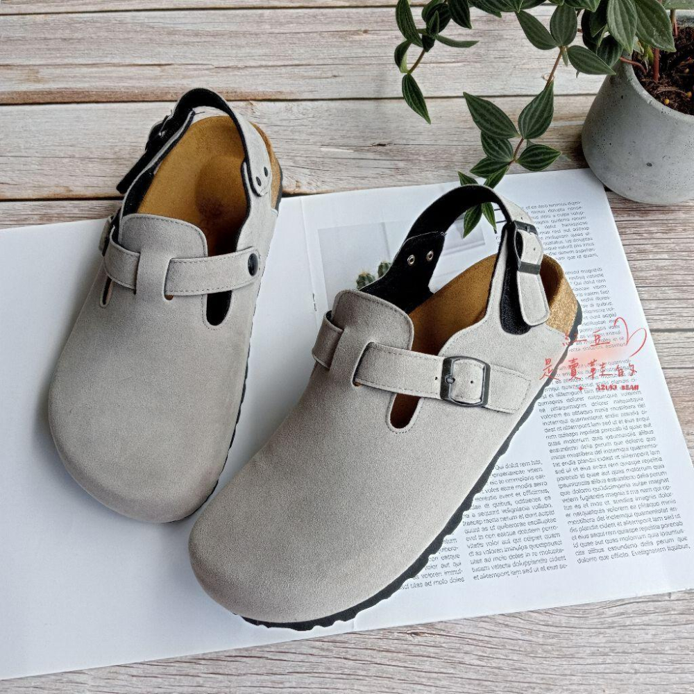 <紅豆是賣鞋的>男生款前包後空涼鞋、特別訂製款涼鞋、魔鬼氈款涼鞋、好穿中底牛皮+舒軟墊-細節圖7