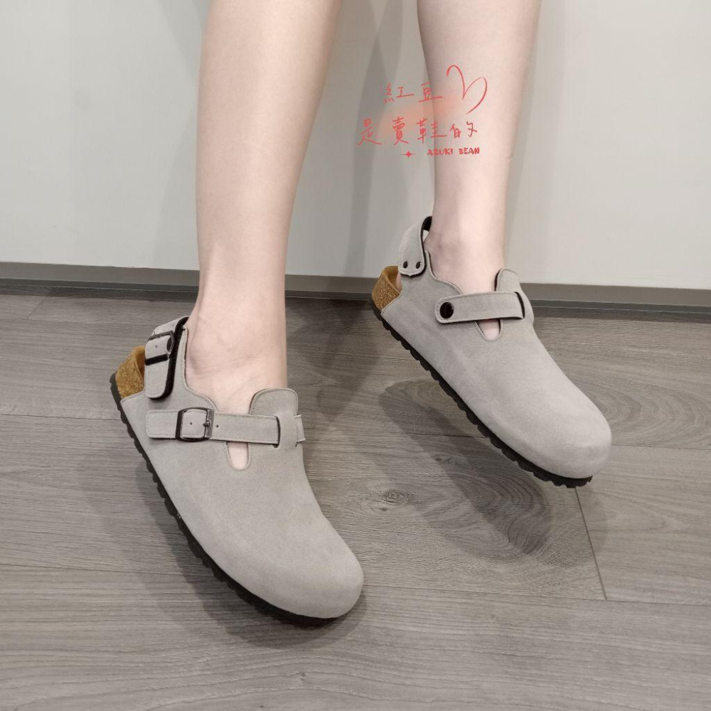 <紅豆是賣鞋的>男生款前包後空涼鞋、特別訂製款涼鞋、魔鬼氈款涼鞋、好穿中底牛皮+舒軟墊-細節圖8