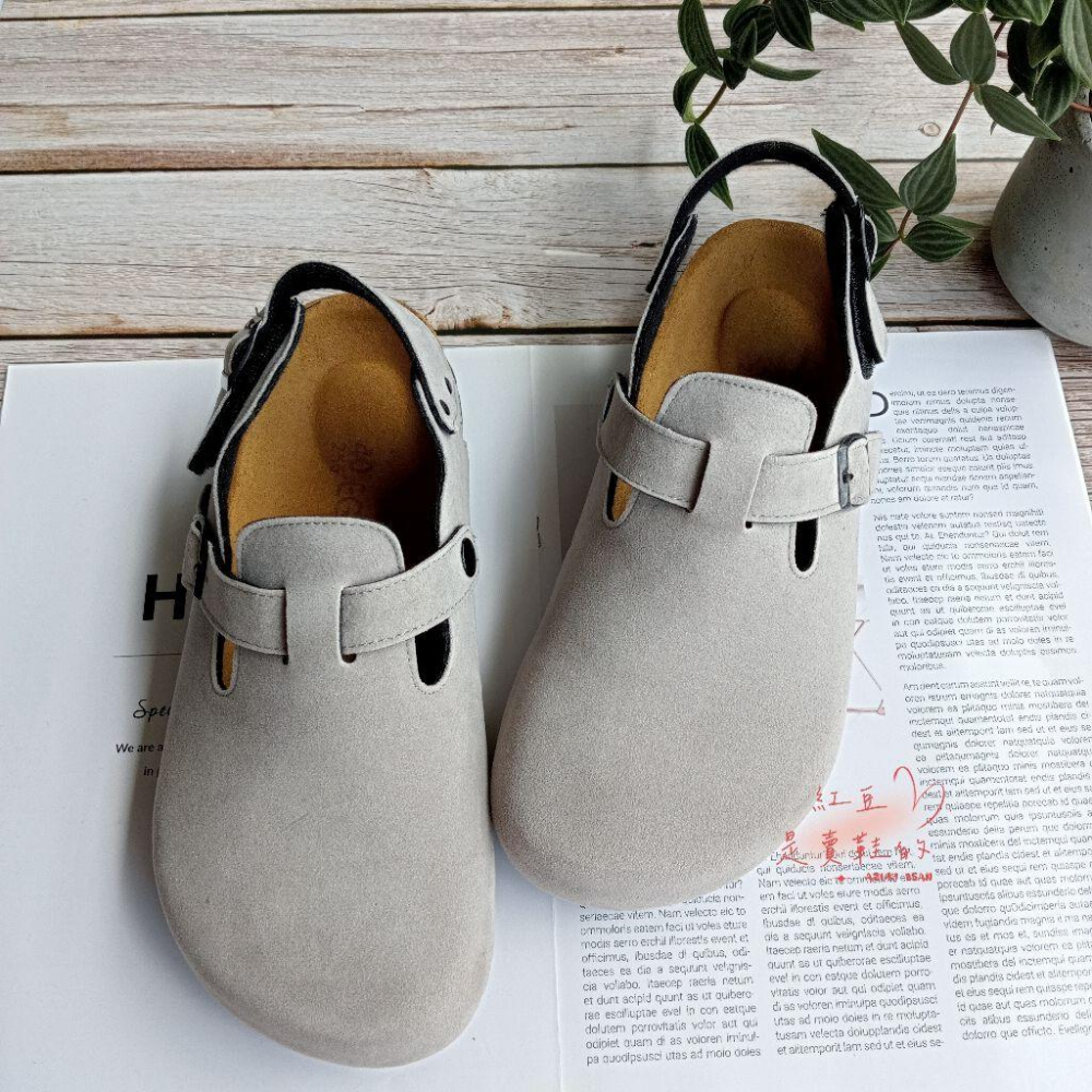 <紅豆是賣鞋的>男生款前包後空涼鞋、特別訂製款涼鞋、魔鬼氈款涼鞋、好穿中底牛皮+舒軟墊-細節圖9