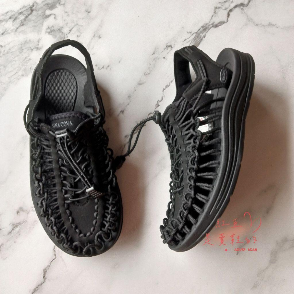 <紅豆是賣鞋的>新款老船長SINA COVA運動涼鞋、手工編織羅馬涼鞋、透氣性佳夏天不悶熱、包頭款洞洞涼鞋、個性涼鞋-細節圖9