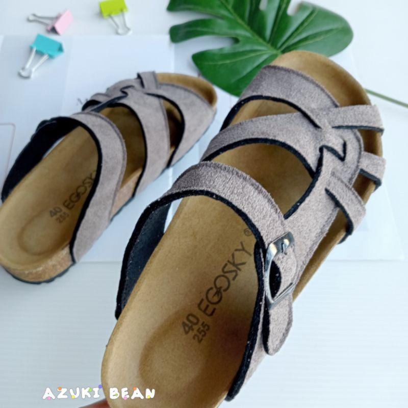 <紅豆是賣鞋的>男生新色拖鞋、🇹🇼台灣手工製拖鞋、編織款拖鞋、中底牛皮+舒軟墊百搭拖鞋-細節圖6